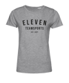 11teamsports Established 2007 T-Shirt Damen Grau