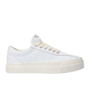 Stepney Dellow Trophy Crack Leather Damen Weiss - weiss