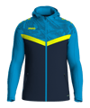 JAKO Iconic Kapuzenjacke Kids Blau Gelb F914 - blau
