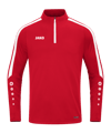 JAKO Power Sweatshirt Rot Weiss F100