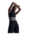 Nike Pro 365 Crop Tanktop Damen Schwarz F010 - schwarz
