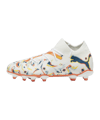 PUMA FUTURE 7 Match Creativity FG/AG Jr Kids Weiss Grün F01 - weiss