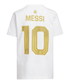 adidas Messi T-Shirt Kids Weiß - weiss