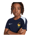 Nike Frankreich Trainingsshirt EM 2024 Kids Blau F498 - blau