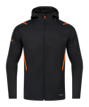 JAKO Challenge Freizeit Kapuzenjacke Orange F506