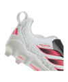 adidas Predator Club Hook and Loop FG/MG Chaos vs Weiß - weiss