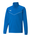 PUMA teamRISE HalfZip Sweatshirt Kids Blau F02 - blau