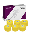Cawila Sporttape COLOR 3,8cm x 10m 6er Set Gelb