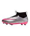 Nike Jr Air Zoom Mercurial Superfly IX Academy MG XXV Kids Silber Pink F060 - silber