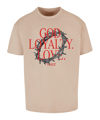 Mister Tee God Loyalty Love O T-Shirt Beige - beige