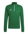 adidas Entrada 22 HalfZip Sweatshirt Grün - gruen