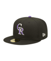 New Era Colorado Rockies 59Fifty Cap Schwarz - schwarz