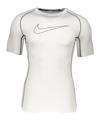 Nike Pro Tight-Fit T-Shirt Weiss Schwarz F100
