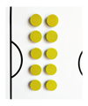 BFP TOP COACH Rundmagnet 10er Set 30mm Gelb