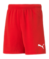PUMA teamRISE Short Kids Rot Weiss F01