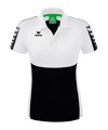 Erima Six Wings Poloshirt Damen Schwarz Weiss