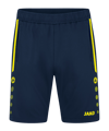 JAKO Allround Trainingsshort Damen Blau Gelb F904 - blau