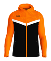 JAKO Icon Kapuzenjacke Schwarz Orange F807
