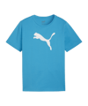 PUMA teamRISE Logo Trainingshirt Kids Blau F02