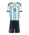 adidas Argentinien Messi Trikot Set Home WM 2026 Kids Weiß - weiss