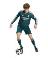 adidas Real Madrid Authentic Trikot Langarm Away 2026/2027 Grün - gruen