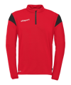 Uhlsport Squad 27 HalfZip Sweatshirt Kids Rot Schwarz F62