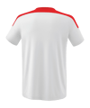 Erima Change by T-Shirt Weiss Rot - weiss