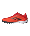 adidas X SPEEDFLOW.3 LL TF Meteorite J Kids Rot Schwarz - rot