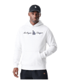 New Era MLB Script Los Angeles Dodgers Oversized Hoody Grau - grau