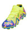 PUMA FUTURE Match FG/AG Energy Jr Kids Blau Gelb Pink F01 - blau
