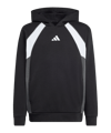 adidas Color Block Hoody Kids Schwarz - schwarz