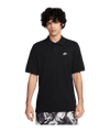 Nike Club Poloshirt Schwarz Weiss F010 - schwarz