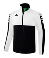 Erima SIX WINGS Jacke abnehmbare Ärmel Weiss - schwarz