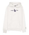 New Era MLB Script Los Angeles Dodgers Oversized Hoody Grau - grau