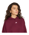 adidas 3 Stripes Studio Hoody Damen Rot - rot