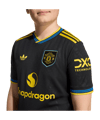 adidas Manchester United Trikot 3rd 2025/2026 Kids Schwarz - schwarz