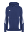 adidas Tiro 24 Hoody Kids Blau Weiss - blau