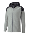 PUMA teamCUP Casuals Kapuzenjacke Grau F13