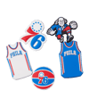 Crocs NBA Philadelphia 76ers Pin 5er Pack Merch - weiss