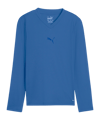 PUMA teamGOAL Baselayer Longsleeve Kids Blau F02 - blau