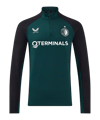 Castore Feyenoord Rotterdam Rise Pro Players 1/4 Zip Sweatshirt Kids Grün F107 - gruen