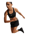 Nike Swoosh Medium Support Sport-BH Damen Schwarz F010 - schwarz