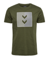 Hummel Active Stripe Co T-Shirt Grün F6453 - gruen