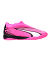 PUMA ULTRA Match LL IT Halle Mid Phenomenal Jr Kids Pink Weiss Schwarz F01 - pink