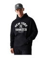 New Era MLB Heritage New York Yankees Oversized Hoody Schwarz - schwarz