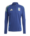 adidas Italien HalfZip Sweatshirt EM 2024 Blau - blau
