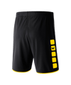 Erima 5-Cubes Short Schwarz Gelb - schwarz