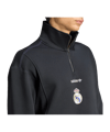 adidas Real Madrid Zip Top Schwarz - schwarz