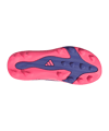 adidas F50 Hyperfast Club Hook and Loop FG/MG Kinder Weiß - weiss