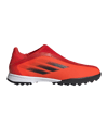 adidas X SPEEDFLOW.3 LL TF Meteorite J Kids Rot Schwarz - rot